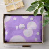 Purple Marble White Polka Dots Pattern Decoupage 薄葉紙 (ギフト)