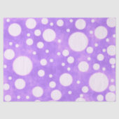 Purple Marble White Polka Dots Pattern Decoupage 薄葉紙 (正面)