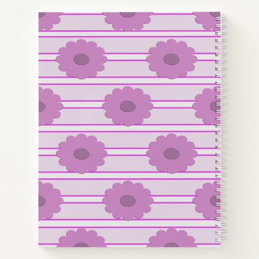 Purple Marbled Inspirational ノートブック (裏面)