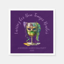 Purple Mardi Gras Mask 
