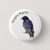 Purple Martin 缶バッジ (正面)