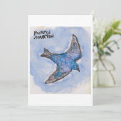 Purple Martin Greeting Card 招待状 (スタンド正面)