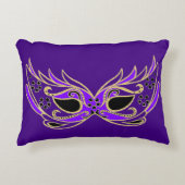Purple Masquerade Mask アクセントクッション (正面)