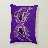 Purple Masquerade Mask アクセントクッション (裏面(縦))