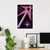 Purple Match - Matchbox Print - Czech Wall Art ポスター (ホームオフィス)