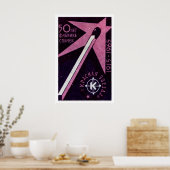 Purple Match - Matchbox Print - Czech Wall Art ポスター (キッチン)