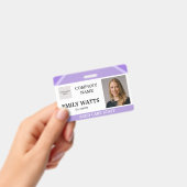 Purple Medical Nurse Aged Care Security Photo ID バッジ (手持ち)