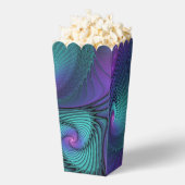 Purple meets Turquoise modern abstract Fractal Art フェイバーボックス (はじけた状態)