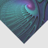 Purple meets Turquoise modern abstract Fractal Art 薄葉紙 (詳細)