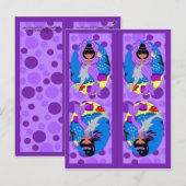 Purple MermaidとMerfaery Bookmarks ポストカード (正面/裏面)