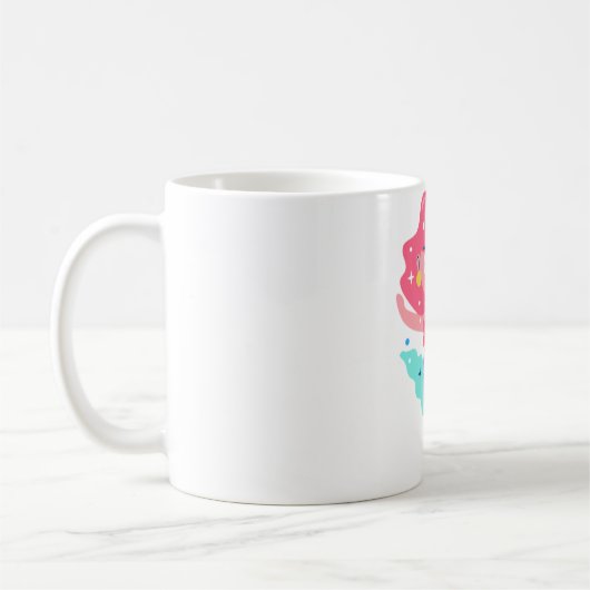 Purple mermaid コーヒーマグカップ (左)