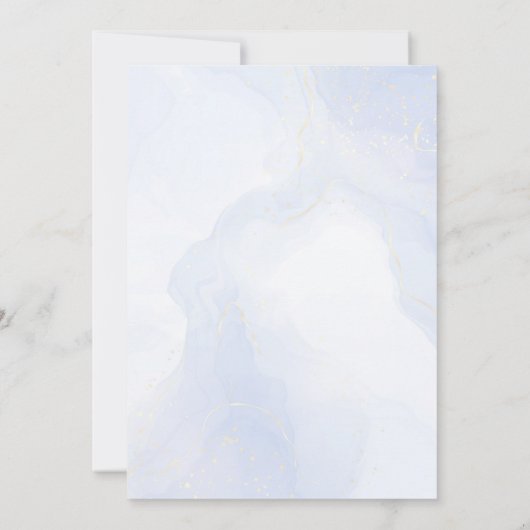 Purple Mermaid 5th Birthday Five the Sea  招待状 (裏面)