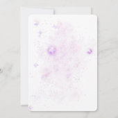 Purple Mermaid Princess Baby Shower Invitation 招待状 (裏面)