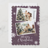 Purple Merry Christmas 2写真 シーズンカード (正面)