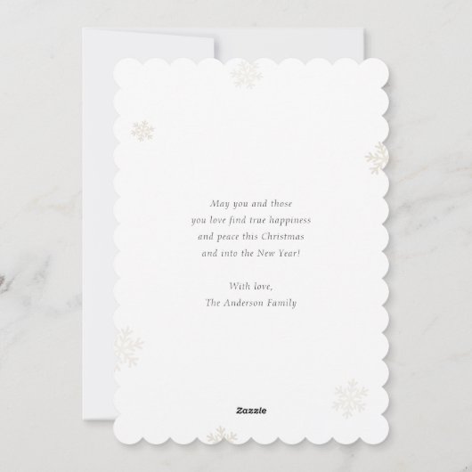 Purple Merry Christmas 2写真 シーズンカード (裏面)