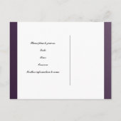 Purple MetallicとSilver Save the Date 案内ポストカード (裏面)