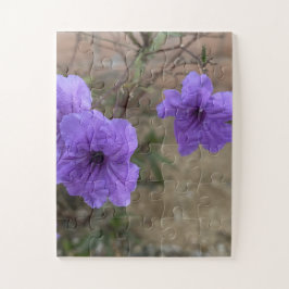 Purple Mexican Petunia Ruellia Simplex Flowers in  ジグソーパズル