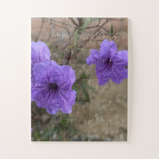 Purple Mexican Petunia Ruellia Simplex Flowers in  ジグソーパズル