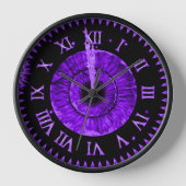 Purple Midnight Clock 壁時計 (正面)