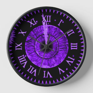 Purple Midnight Clock 壁時計