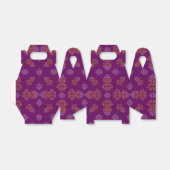 Purple Minimal Tamil Kolam Pongal Design フェイバーボックス (折り畳みなし)