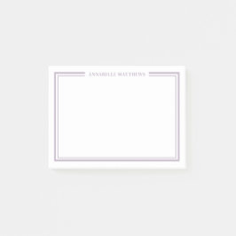 Purple Minimalist Monogram ポストイット