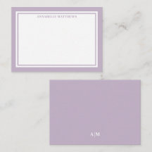 Purple Minimalist Name Monogram