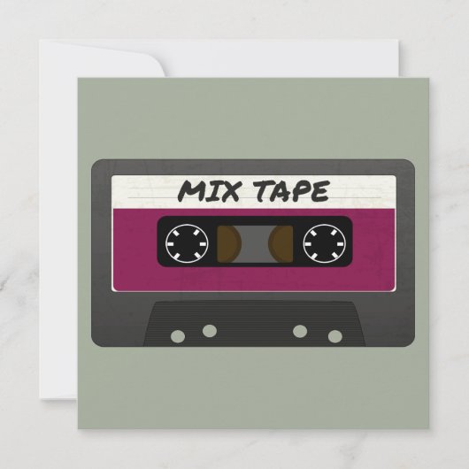 Purple Mix Tape - 80sおよび90sレトロインスパイアギフト (正面)