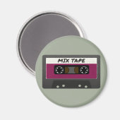 Purple Mix Tape - 80sおよび90sレトロインスパイアギフト マグネット (正面/裏面)