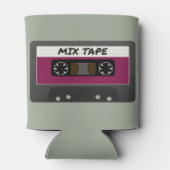 Purple Mix Tape - 80sおよび90sレトロインスパイアギフト 缶クーラー (裏面)