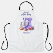 Purple Mixer Bread Bakery Pastry Chef  エプロン (正面)