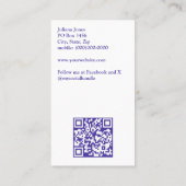 Purple Mixer Bread Bakery Pastry Chef  名刺 (裏面)