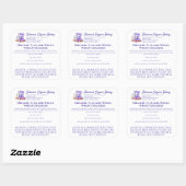 Purple Mixer Bread Bakery Pastry Chef Food Product スクエアシール (シート)