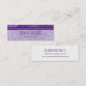 Purple Modern CEO Companyのマイクロ名刺 スキニー名刺 (正面/裏面)