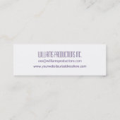 Purple Modern CEO Companyのマイクロ名刺 スキニー名刺 (裏面)