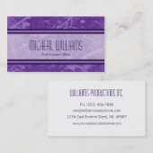 Purple Modern CEO Companyの名刺 名刺 (正面/裏面)