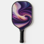 Purple Momentum – Abstract Art Pickleball Paddle ピックルボールラケット (裏面)