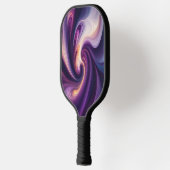 Purple Momentum – Abstract Art Pickleball Paddle ピックルボールラケット (左)
