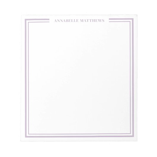 Purple Monogram ノートパッド (正面)