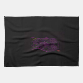 Purple Monster Character Art Kitchen Towel キッチンタオル