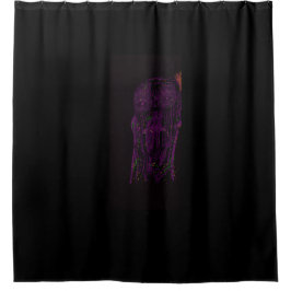 Purple Monster Shower Curtain シャワーカーテン