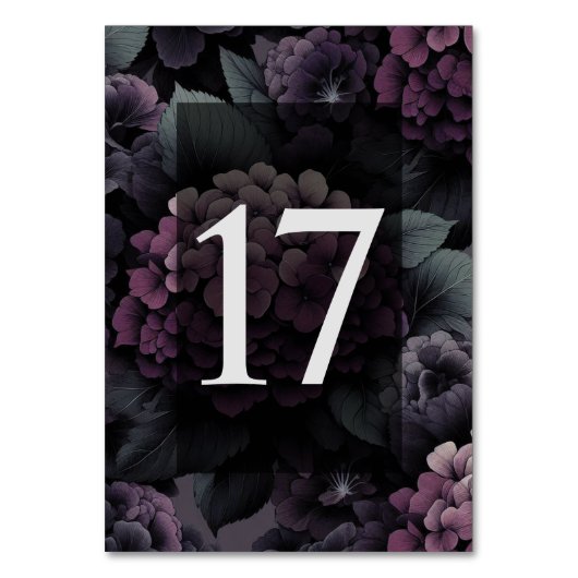Purple Moodyフローラ表17 テーブルナンバー (正面)