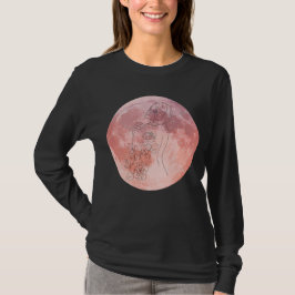 Purple Moon Goddess Art Tシャツ