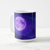 Purple Moon Serenity Mousepad – Midnight Mountain コーヒーマグカップ (正面左)