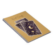 Purple Moon Stars Tarot Cards ノートブック (右側)