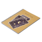 Purple Moon Stars Tarot Cards ノートブック (左側)