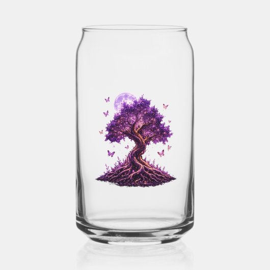 Purple Moon Tree Glass Can ガラス缶 (裏面)