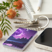 Purple Moon Vista Keychain キーホルダー (正面右)