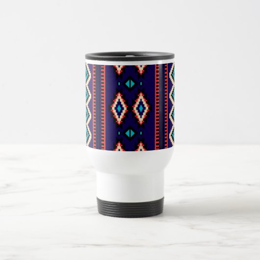 Purple Mosaic Travel Mug トラベルマグ (中央)