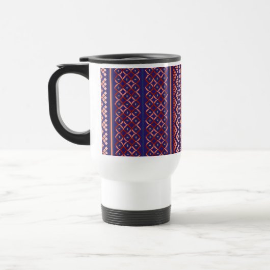 Purple Mosiac Travel Mug トラベルマグ (左)